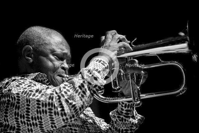 Hugh Masekela, 2009. Artist: Alan John Ainsworth.