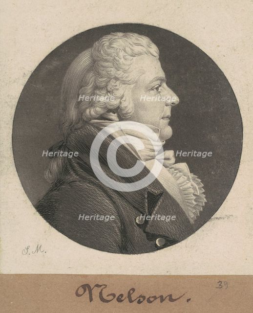 Hugh Nelson, 1808. Creator: Charles Balthazar Julien Févret de Saint-Mémin.