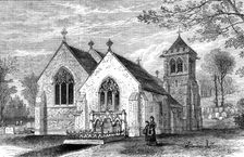 Hughenden Church, with the grave of Lord Beaconsfield, 1881. Creator: Unknown