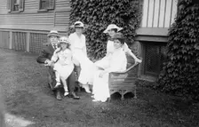 Hughes Family, 7/3/16, 1916. Creator: Bain News Service