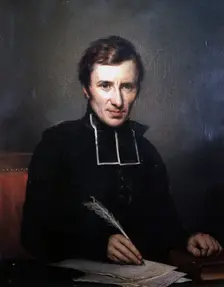 Hughes Felicite Robert de Lamennais (1782- 1854) 1827. Artist: Paulin Jean Baptiste Guerin