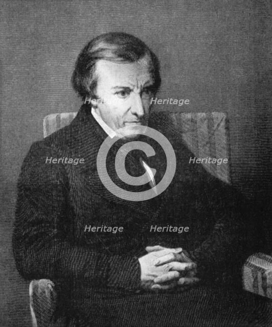 Hughes Felicite Robert de Lamennais, French philosophical and political writer, 19th century.Artist: Lecomte
