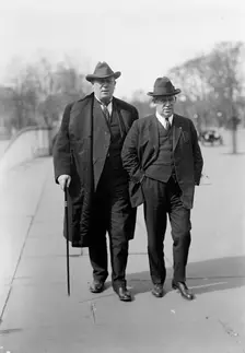 Hughes, William, Rep. from New Jersey, 1903-1912; Senator, 1913-1918. Right, with Ollie James, 1914. Creator: Harris & Ewing