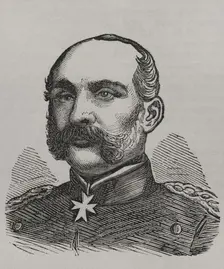 Hugo von Kirchbach (1809-87), Prussian general who led the V Corps during Franco-Prussian War, 1870. Creator: Unknown