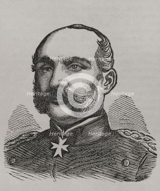 Hugo von Kirchbach (1809-87), Prussian general who led the V Corps during Franco-Prussian War, 1870. Creator: Unknown.