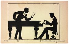 Hugo von Hofmannsthal (1874-1929) and Richard Strauss (1864-1949), 1914. Creator: Bithorn, Wilhem (Willi) (1859-1928)