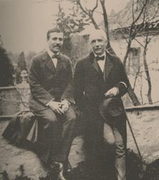 Hugo von Hofmannsthal (1874-1929) and Richard Strauss (1864-1949), 1912. Creator: Anonymous