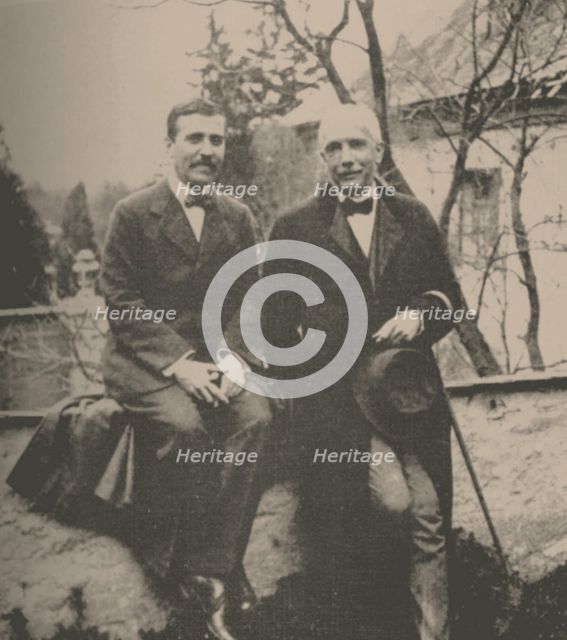 Hugo von Hofmannsthal (1874-1929) and Richard Strauss (1864-1949), 1912. Creator: Anonymous.