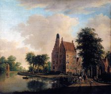 Huis Oudaen, Near Breukelen, 1780. Creator: Christian Zepp