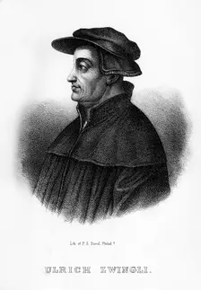 Huldrych Zwingli, Swiss theologian, (1854)