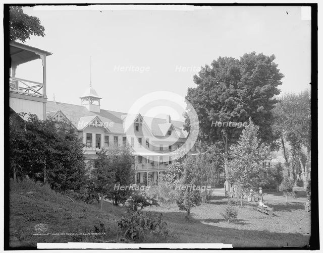 Hulett House and surroundings, Lake George, N.Y., c1907. Creator: Unknown.