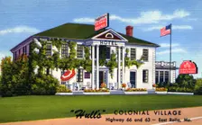 Hulls Colonial Village Hotel, Rolla, Missouri, USA, 1953