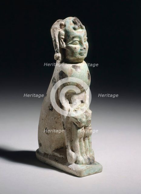 Human-Headed Cat, 7th-6th century B.C.. Creator: Unknown.