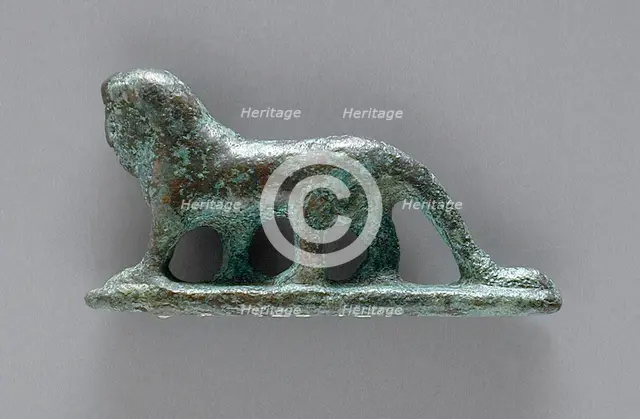 Human-Headed Lion Figurine, Roman Period (30 BCE-395 CE). Creator: Unknown.