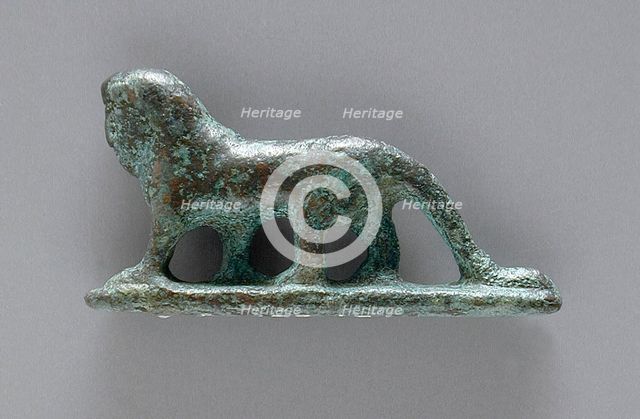 Human-Headed Lion Figurine, Roman Period (30 BCE-395 CE). Creator: Unknown.