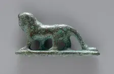 Human-Headed Lion Figurine, Roman Period (30 BCE-395 CE). Creator: Unknown
