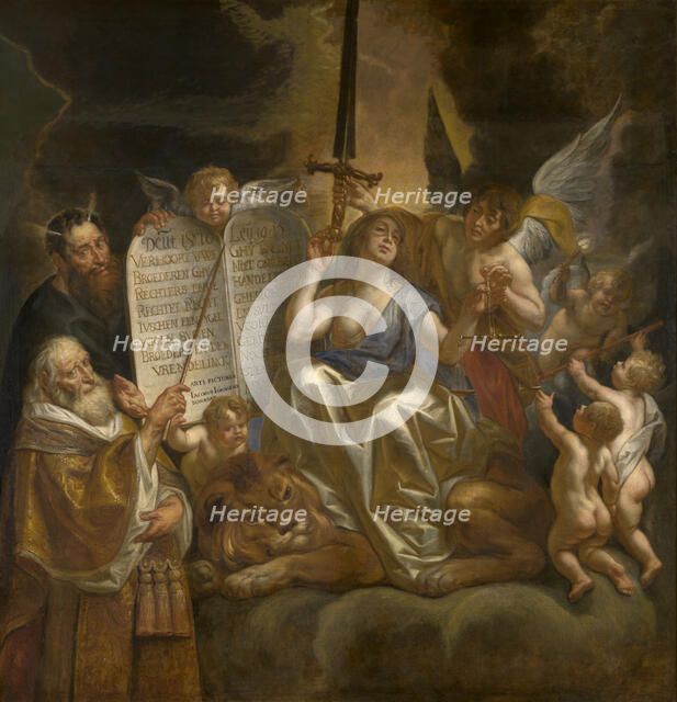 Human Law Founded on the Divine Justice, 1665. Creator: Jacob Jordaens I.