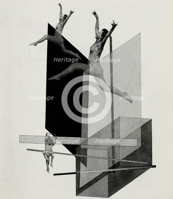 Human mechanics (Varieté). From The stage at the Bauhaus (Die Bühne im Bauhaus), 1925. Creator: Moholy-Nagy, László.