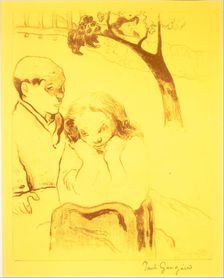 Human Misery, from the Volpini Suite: Dessins lithographiques, 1889., 1889. Creator: Paul Gauguin