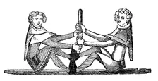 Human Quintain contest, (1833)