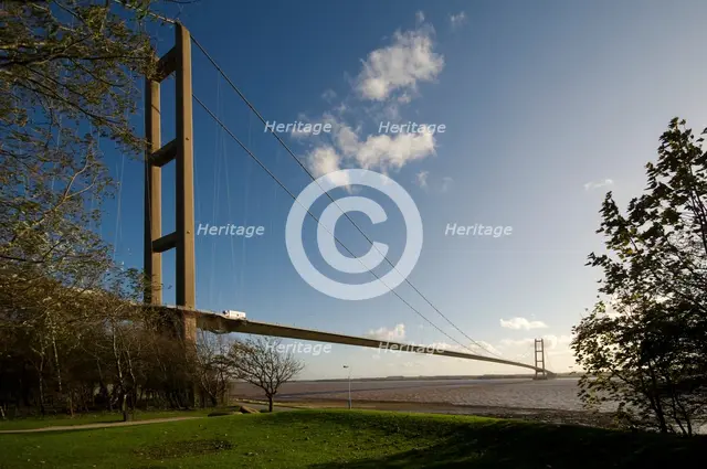 Humber Bridge, East Riding of Yorkshire/North Lincolnshire, 2009. Creator: Historic England Staff Photographer.
