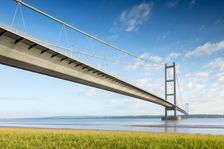 Humber Bridge, Hessle, East Riding of Yorkshire, c1981-c2018. Creator: Alun Bull