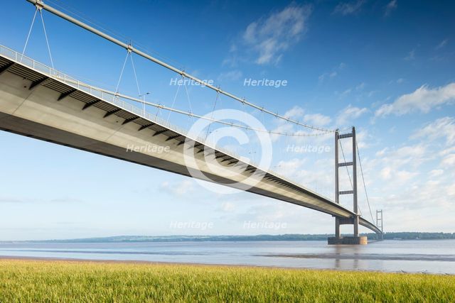Humber Bridge, Hessle, East Riding of Yorkshire, c1981-c2018. Creator: Alun Bull.