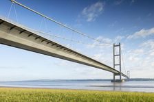 Humber Bridge, Hessle, East Riding of Yorkshire, c1981-c2018. Creator: Alun Bull