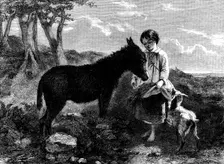 "Humble Fare" - painted by J. J. Hill, H. Bright, and Earl - from the Flatou Collection, 1858. Creator: Harvey Orrin Smith