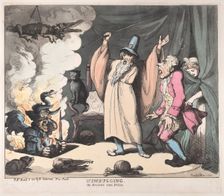 Humbugging, or Raising the Devil, March 12, 1800., March 12, 1800. Creator: Thomas Rowlandson