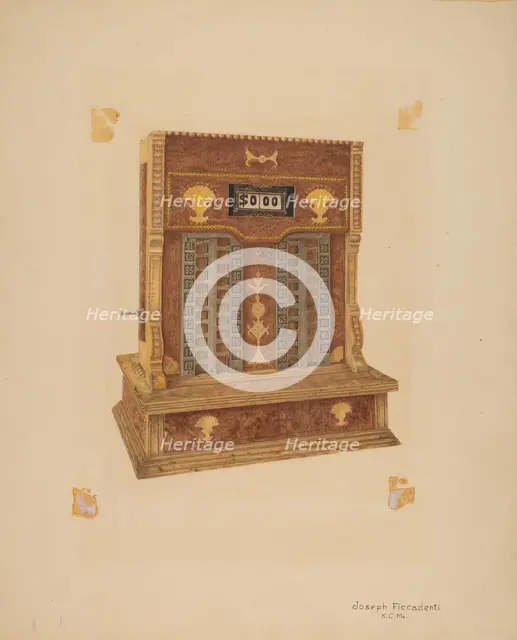 Hume Cash Register, c. 1939. Creator: Joseph Ficcadenti.