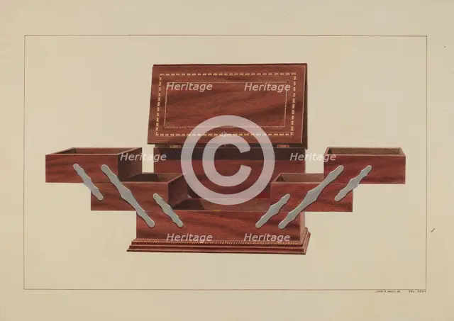 Humidor, c. 1938. Creator: John B. Moll.