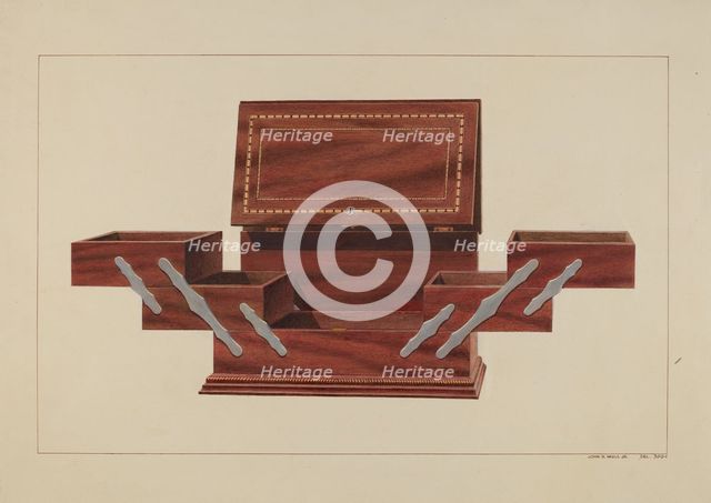 Humidor, c. 1938. Creator: John B. Moll.