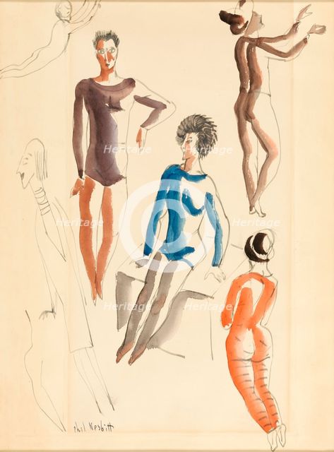 Humorous Figures, n.d. Creator: Phil Nesbitt.