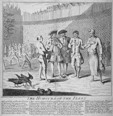 Humours of the Fleet Prison 1749. Artist: Anon