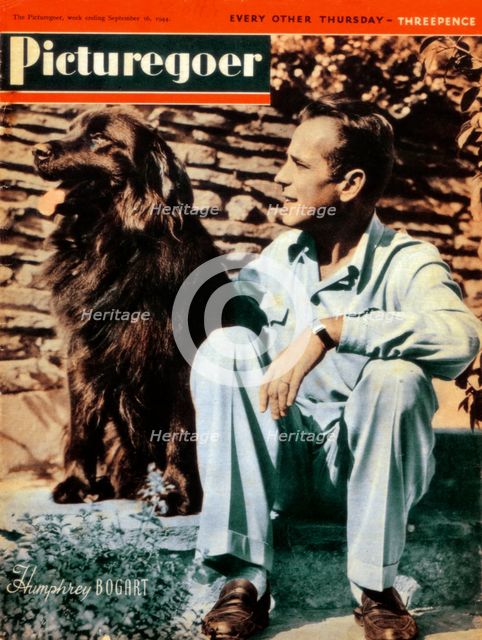 Humphrey Bogart (1899-1957), American actor, 1944. Artist: Unknown