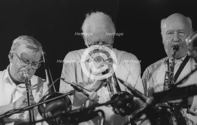 Humphrey Lyttelton and Pete Strange, Brecon Jazz Festival, 1998. Creator: Brian Foskett.