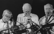 Humphrey Lyttelton and Pete Strange, Brecon Jazz Festival, 1998. Creator: Brian Foskett