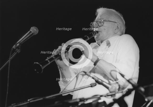 Humphrey Lyttelton and Pete Strange, Brecon Jazz Festival, 1998. Creator: Brian Foskett.