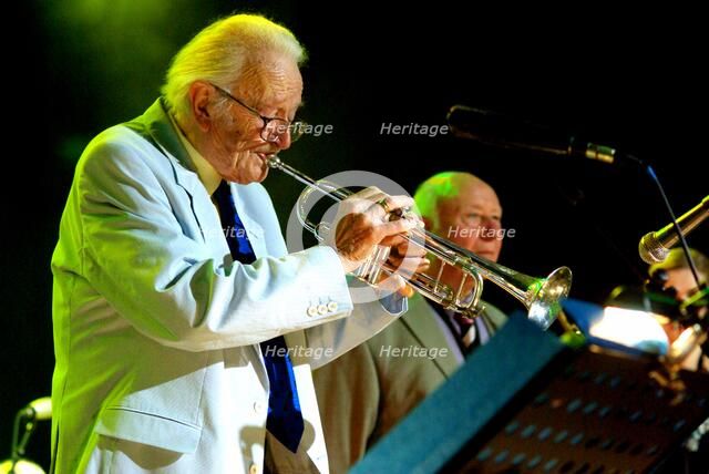 Humphrey Lyttelton, Brecon Jazz Festival, Powys, Wales, 2007. Artist: Brian O'Connor