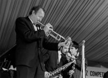 Humphrey Lyttleton, "All Sax" Band, Richmond Jazz Festival, London, 1963. Creator: Brian Foskett