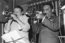 Humphrey Lyttleton and Buck Clayton, Wood Green, London, 1964. Creator: Brian Foskett