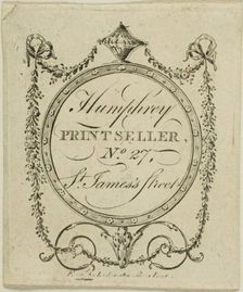 Humphrey, Printseller, No. 27 St. James's Street, n.d. Creator: John Lockington