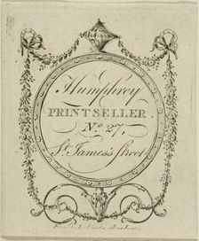 Humphrey, Printseller, No. 27 St. James's Street, n.d. Creator: John Lockington