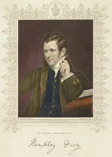 Humphry Davy, British chemist and inventor, 1801 Creator: Thomson