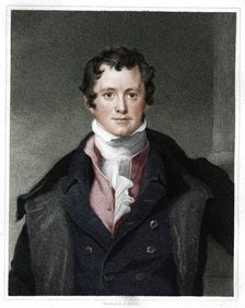 Humphry Davy, English chemist, (1833). Artist: E Scriven