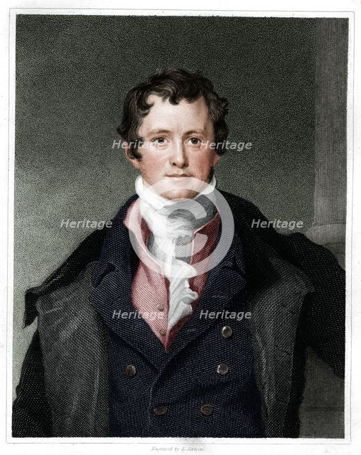 Humphry Davy, English chemist, (1833). Artist: E Scriven.