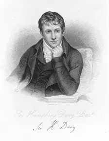 Humphry Davy, English chemist in 1803, (c1870). Creator: Unknown