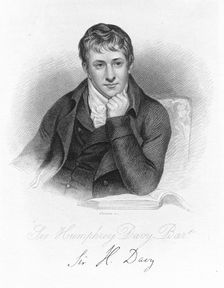 Humphry Davy, English chemist in 1803, (c1870). Creator: Unknown