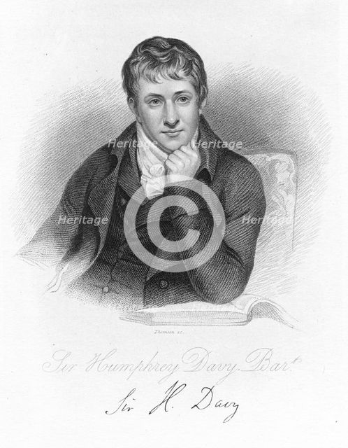 Humphry Davy, English chemist in 1803, (c1870). Creator: Unknown.
